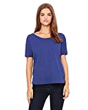 Bella womens Slouchy T-Shirt(8816)-NAVY TRIBLEND-XL