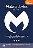 Malwarebytes Premium | 1 Year, 5 Device | PC, Mac, Android [Online Code]