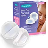 Lansinoh Stay Dry Disposable Nursing Pads, Soft and Super Absorbent Breast Pads, Breastfeeding Essentials for Moms, 200 Count