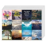 Christian Spiritual Growth Inspirational Stickers (10 Sheets) - Assorted Mega Pack of Inspirational Stickers