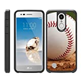 TurtleArmor | Compatible with LG Aristo 3 Case | Zone 4 | Tribute Empire | Risio 3 | Hard Shell Hybrid Fitted TPU Case Sports and Games - Baseball Dirt