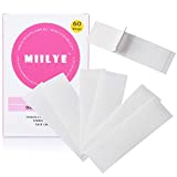 Double Sided Tape for Body, MIILYE Fashion Breast Tape for Skin to Fabric Clothes Clothing, Keep Dress Bra in Place, Clear, 60 Counts (60 Strips 1"x3"-Strong)