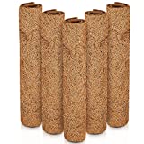 5 Rolls Coco Liner Sheet Coco Fiber Roll Natural Coconut Fiber Liner Sheet Fiber Coir Floor Mat Basket Insulation Coconut Basket Insulation Palm Mat for Gardening Hanging Basket Home Plant Decor