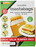 Toastabags Toast Bags 50 use (Pack of 10), Acrylic, Gold