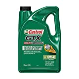 Castrol GTX High Mileage 10W-40 Synthetic Blend Motor Oil, 5 Quarts