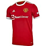 adidas Men's 2021-22 Manchester United Home Jersey (Real Red, Large)