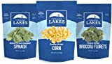 Thousand Lakes Freeze Dried Fruits and Vegetables - Sweet Corn, Broccoli Florets & Spinach 3-pack | 100% Veggies | No Salt Added