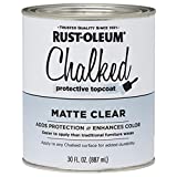 Rust-Oleum 1 qt Brands 287722 Clear Chalked Ultra Matte Paint, 30 Fl Oz (Pack of 1)