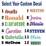 Personalized Custom Font Name Decal Sticker Compatible with Yeti RTIC Tumbler Cup, Laptop, Phones, RV, Boats, Notebooks, and Vehicles (Glitter Colors Available)