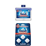 Finish Dual Action Dishwasher Cleaner: Fight Grease & Limescale, Fresh, 8.45oz and Finish in-Wash Dishwasher Cleaner: Clean Hidden Grease & Grime, 3ct