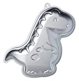 KitchenCraft Sweetly Does It Novelty Dinosaur Cake Tin, Aluminium Silver, 9" x 12.5" x 2"