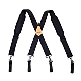 AISENIN Padded Tool Belt Suspender Carpenters Tool Belt Suspenders for Men with Shoulder Pad