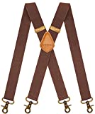 AYOSUSH Mens Suspenders with Swivel Hooks on Belts Loops Heavy Duty Big and Tall