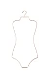 Lingerie Hangers Wire Body Shape Display Hangers (Rose Gold) 10 Pack Bikini Swimsuit Hangers