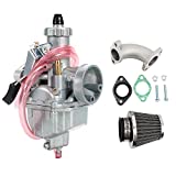 PowerMotor VM22 Carburetor 26mm with Air Filter for Mikuni Intake Pipe Pit Dirt Bike SSR 125cc 140cc Lifan YX Zongshen Dirt Pit Bike XR50 CRF70 KLX BBR Apollo Thumpstar Braaap Atomic DHZ SSR …