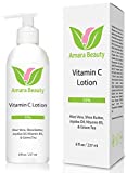 Amara Beauty Vitamin C Face & Body Lotion 15% - with Shea Butter & Jojoba Oil - 8 oz