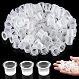 Tattoo Ink Caps - Narkysus 200Pcs Disposable Small Tattoo Ink Cups Plastic Tattoo Pigment Ink Cups Microblading Cups Permanent Makeup Container Cups for Tattoo Ink, Tattoo Needles