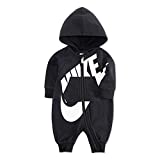 Nike Baby Hooded Coverall, Black, 3 Months