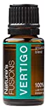 Nature's Fusions Vertigo Relief, Ginger Oil Nausea Relief Essential Oil Blends (15ml) - Fast-Acting Motion Sickness Relief, Morning Sickness Relief, Dizziness Relief, & Vertigo Medicine w/Peppermint