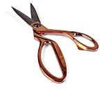 Bochiknot Macrame Rose Gold Scissors | 12" Arts & Craft Scissor Used For Cutting Macrame Cord / Rope, Yarn and Fabric | Long-Sharp Shear Stainless Steel Blades For Precision Cutting