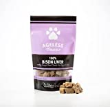 Ageless Paws Freeze Dried 100% Bison Liver Treats for Dogs and Cats, Single-Ingredient, Grain-Free, Bite-Size, Organ Meat Treats, Made in The USA, 2 Ounces
