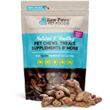 Raw Paws Pet Freeze Dried Chicken Hearts for Dogs & Cats, 4-oz - Human-Grade, Chicken Dog Treats Made in USA Only - Single Ingredient & Preservative Free Raw Freeze Dried Chicken Treats