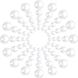 100 Pieces Round Glass Cabochon Transparent Flat Back Glass Dome Decorative Crafting Clear Dome Flat Glass Bead Cabochon Tile Crafts for DIY Jewelry Making (10mm，12mm， 16mm， 20mm，25mm)