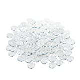 Acmer 200 Pieces Transparent Glass cabochons, Clear Glass Dome cabochon, Non-calibrated Round 1 inch/25mm for Photo Pendant Craft Jewelry Making