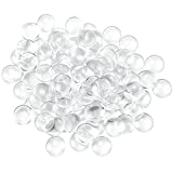 Acmer 100 Pieces Transparent Glass cabochons, Clear Glass Dome cabochon, Non-calibrated Round 1 inch/25mm for Photo Pendant Craft Jewelry Making