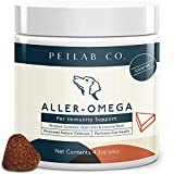 Petlab Co. Aller-Omega Chew | Supports Natural Defenses | Maintains Skin & Coat Condition | Supports Health & Wellbeing | Turmeric & Wild Alaskan Salmon Oil | Omega 3