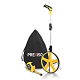 PREXISO Measuring Wheels Collapsible Distance Measure Wheel in Feet and Inches, Measurement 0-9,999 Ft, with Carrying Bag and Tape