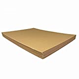 Corrugated Cardboard Filler Insert Sheet Pads 1/8" Thick - 24 x 18 Inches for packing, mailing, and crafts - 10 Pack