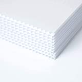 Greenstar Corrugated Plastic Cardboard Sign Blank Short Fluted 24" x 18" 4mm - 100 White Sheets