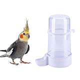 YJJKJ Pet Bird Water Feeder, 13.5 Oz Parrot Water Dispenser, Bird Cage Suspended Automatic Water Dispenser for Parakeet Budgie Cockatiel Lovebirds