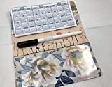 Duplicate Checkbook Cover Register with Pen Holder - Wild Posy Ethereal