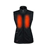 Mobile Warming Women's Cascade Bluetooth Battery Heated Insulated Vest (7.4V), Black, Small