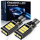 Combriller 912 921 LED Bulbs for Backup Reverse Light Bulbs Error Free T15 906 W16W led bulb Backup Light Bulbs for Truck Super Bright 6500K White 2835 21-SMD 921 LED Bulb Pack of 2