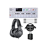 Teenage Engineering OP-1 Portable Synthesizer, Sampler, and Controller Bundle with ATH-M20x Professional Monitor Headphones, Blucoil USB Wall Adapter, 3' USB Extension Cable, and 3x 7" Aux Cables