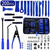 Wetado Trim Removal Tool Kit, 200PCS AutoTrim Removal Set, Plastic Panel Fastener Removal Tool, Car Trim Removal Kit for Car/Trim/Panel/Door/Audio/Auto Clip Pliers/Terminal Removal Tool Kit (Blue)