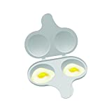 Nordic Ware 64702 2 Cup Microwave Egg Poacher, White