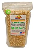 ORGANIC, 1.9 LB White Virtually Hulless (Less Hulls) Popcorn Kernels  Resealable Bag  USA Grown  NON-GMO, Vegan, KOSHER  Great for Movie Night  INTL POP