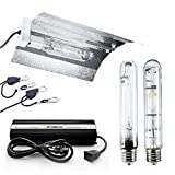 iPower GLSETX400DHMWING20 Horticulture 400 Watt HPS MH Digital Dimmable Ballast Grow Light System Kits Wing Reflector Hood Set, 400W