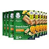 Gerber Up Age Organic Grain & Grow Soft Baked Grain Bars, Banana Mango Pineapple, 5.5 Ounce, 8 Count (Pack of 8)