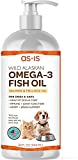 Wild Alaskan Omega-3 Salmon & Pollock Oil for Dogs & Cats | Tasty Fish Oil Treat | Nourish Skin & Coat | Support Joint & Heart Health | 32 fl oz | by as-is