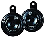 HELLA 011225802 Black 77mm 12V BX Disc Horn Kit (Universal Fit)