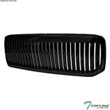TLAPS Black Vertical Badgeless Front Hood Bumper Grill Grille ABS For 99-04 Ford F250 F350 Super Duty / 00-04 Excursion