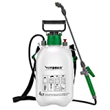 VIVOSUN 1 Gallon Pump Pressure Sprayer, 4L Pressurized Lawn & Garden Water Spray Bottle with 3 Water Nozzles, Adjustable Shoulder Strap, Pressure Relief Valve, for Plants and Cleaning