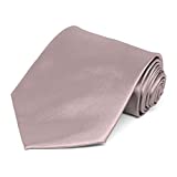 TieMart Solid Color Necktie (Quartz)