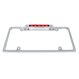 Chrome License Plate Bracket/Red LED Brake Stop Tail Light/LED License Light