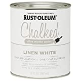 Rust-Oleum 285140 Ultra Matte Interior Chalked Paint 30 oz, 30 Fl Oz (Pack of 1), Linen White